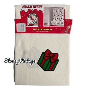 Hello Kitty Christmas Shower Curtain Sanrio Holiday Present Gift New
